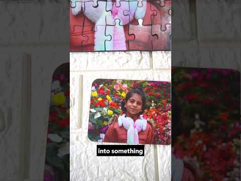 Personalized Photo Puzzle for Kids with Keychain & Fridge Magnet