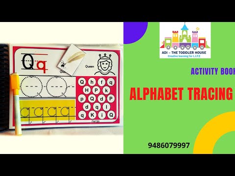 Tracing alphabets – Reusable writing book