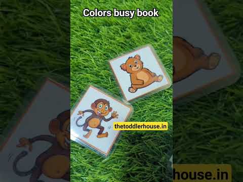 color recognition busy book for preschoolers
