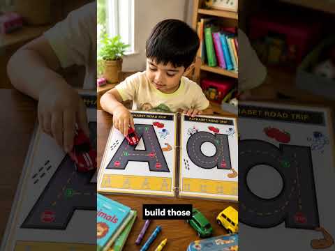 Alphabet & Number Road Trip – Reusable Alphabet & Number Tracing Book for Toddlers A5