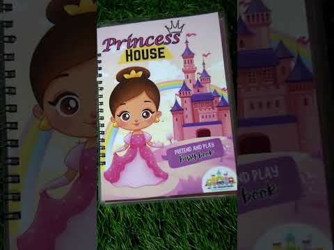 Princess House Pretend & Play Busy Book | Reusable Montessori Activity Book for Kids (3–6 Years)