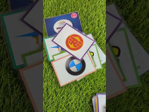 laminated bike logos flashcards