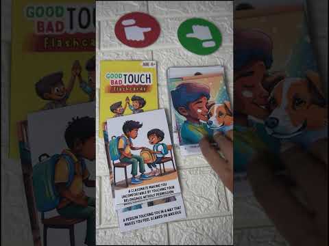 Good Touch Bad Touch Flash Cards for Kids | Personal Safety Learning Cards (50 Laminated Flash Cards | Age 3+)