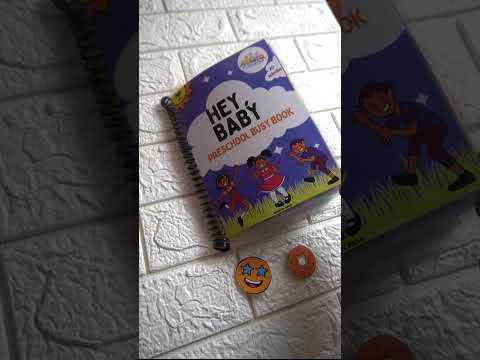 Hey Baby Preschool Busy Book | 20 Reusable Montessori Matching & Tracing Activities for Kids (Age 2–5 Years)