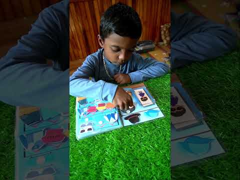 Prince House Pretend & Play Busy Book | Reusable Montessori Activity Book for Kids