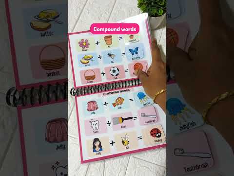 Phonics compound words book for preschoolers