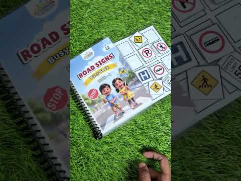 Road Signs Busy Book for Kids | Level 1 & Level 2 Traffic Learning Activity