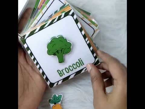 Vegetables Activity Flash cards