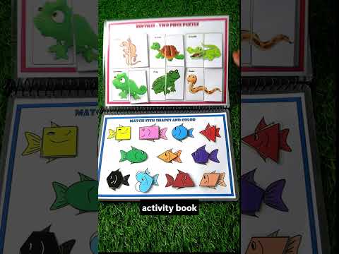 Animal Safari Busy Book for Toddlers 18 Months+ | Montessori Animal Activity Book with 20 Interactive Velcro Activities