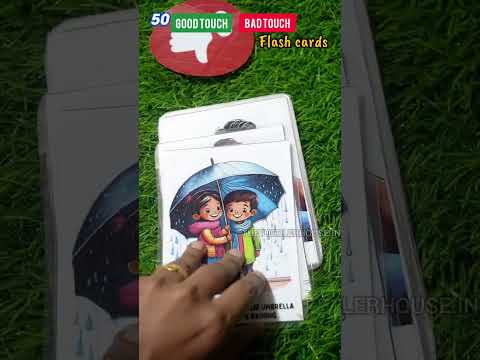 Flash cards for teaching child safety