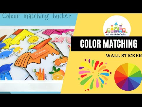 Preschool educational color matching activity