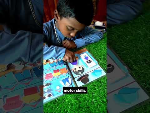 Prince House Pretend & Play Busy Book | Reusable Montessori Activity Book for Kids