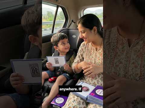 Car Brand Flashcards for Kids | 50 Laminated Car Logo Learning Cards