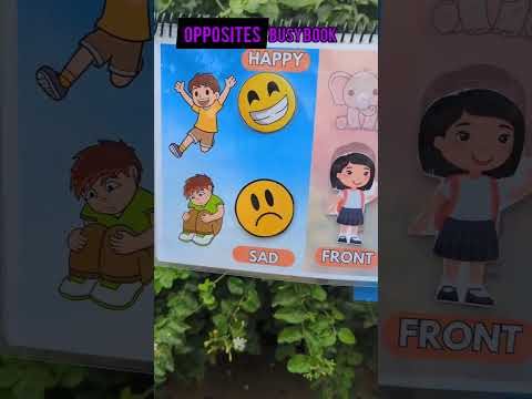 Opposites – Interactive busy book