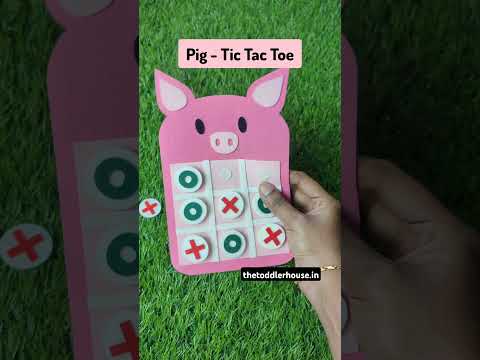 Soft Felt Tic Tac Toe Game for Children’s Learning Activities
