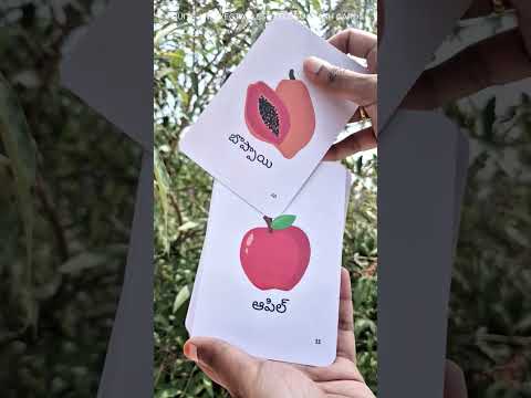 Montessori food cards Telugu