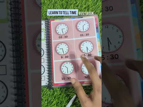 Time-Telling Book with Clock and Tracing Worksheets