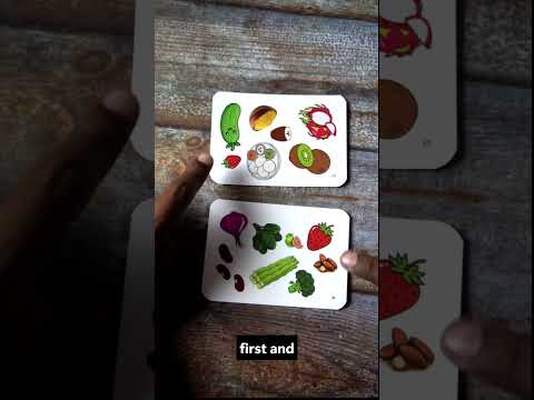 Gotcha! Healthy Bites – Food Matching Card Game for Kids | Educational Preschool Game | Screen-Free Learning Activity | 3+ Years