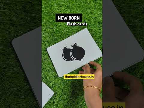 Newborn High-Contrast Vegetable Flashcards