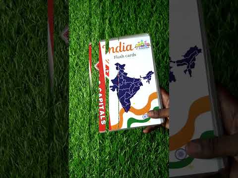 India States & Capitals Flash Cards – 36 Cards for Kids Ages 5–10 | Indian Geography & General Knowledge
