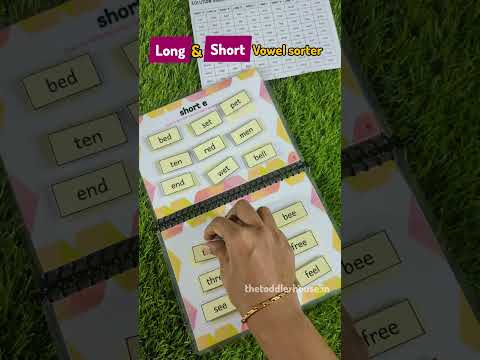 Short and Long Vowels sorter - Phonics