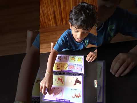 Animals and Their Young Ones Busy Book | Velcro Matching Activity Book for Kids Age 2+