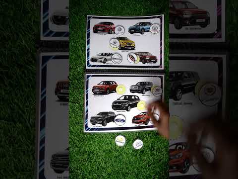 Car Logo Busy Book for Kids | 50 Car Brand Logo Matching Velcro Activity Book