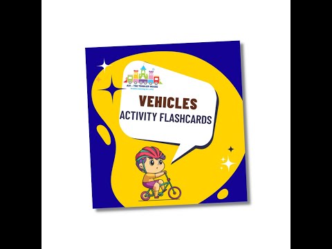Vehicles Activity Flash cards
