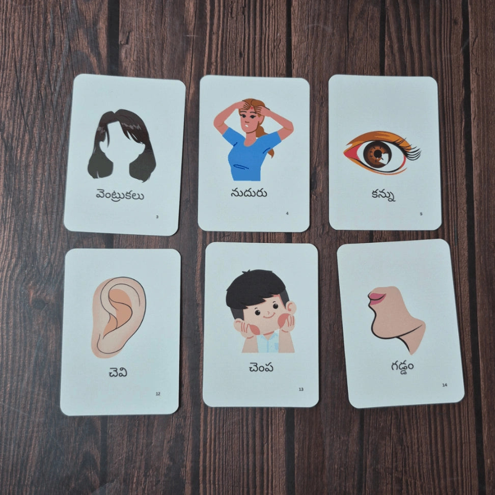 Telugu Learning Flash Cards for Toddlers