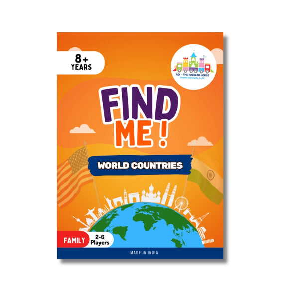 Find Me! World Countries Game for Kids | Geography Trigger Word Guessing Card Game (35 Countries)