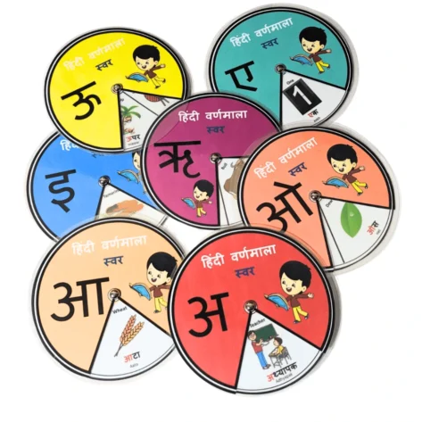 Hindi vowels spinner