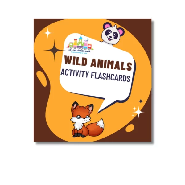 Wild Animals Flash Cards for Toddlers