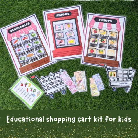 educational shopping cart kit for 2 year olds