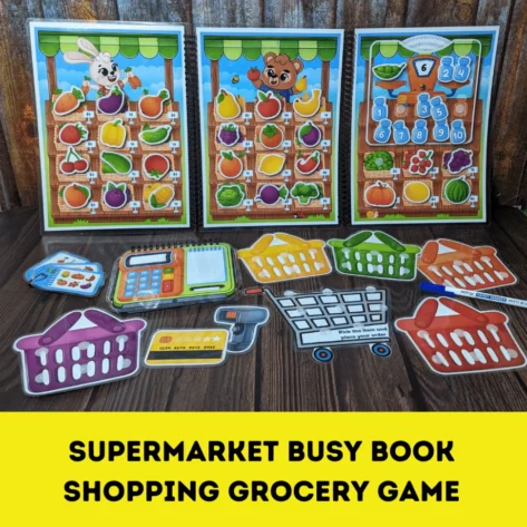 Interactive educational busybook for 1.5-6-year-olds